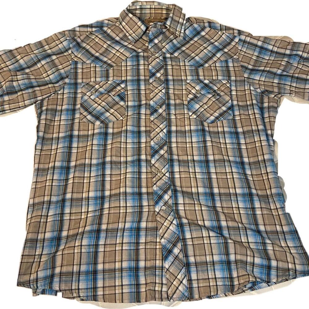 Wrangler pearl snap button up